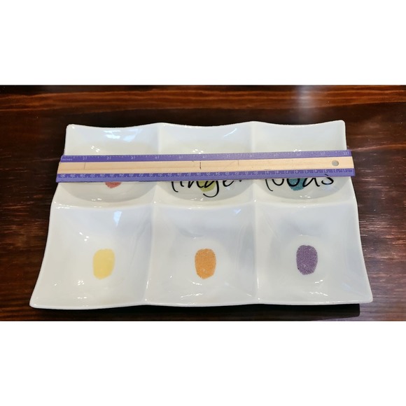 Fitz and Floyd FINGER FOODS SNACK TRAY - Picture 6 of 8